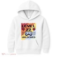 Level 22 Unlocked Birthday Kids Hoodie thumb 0
