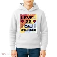 Level 22 Unlocked Birthday Kids Hoodie thumb 4