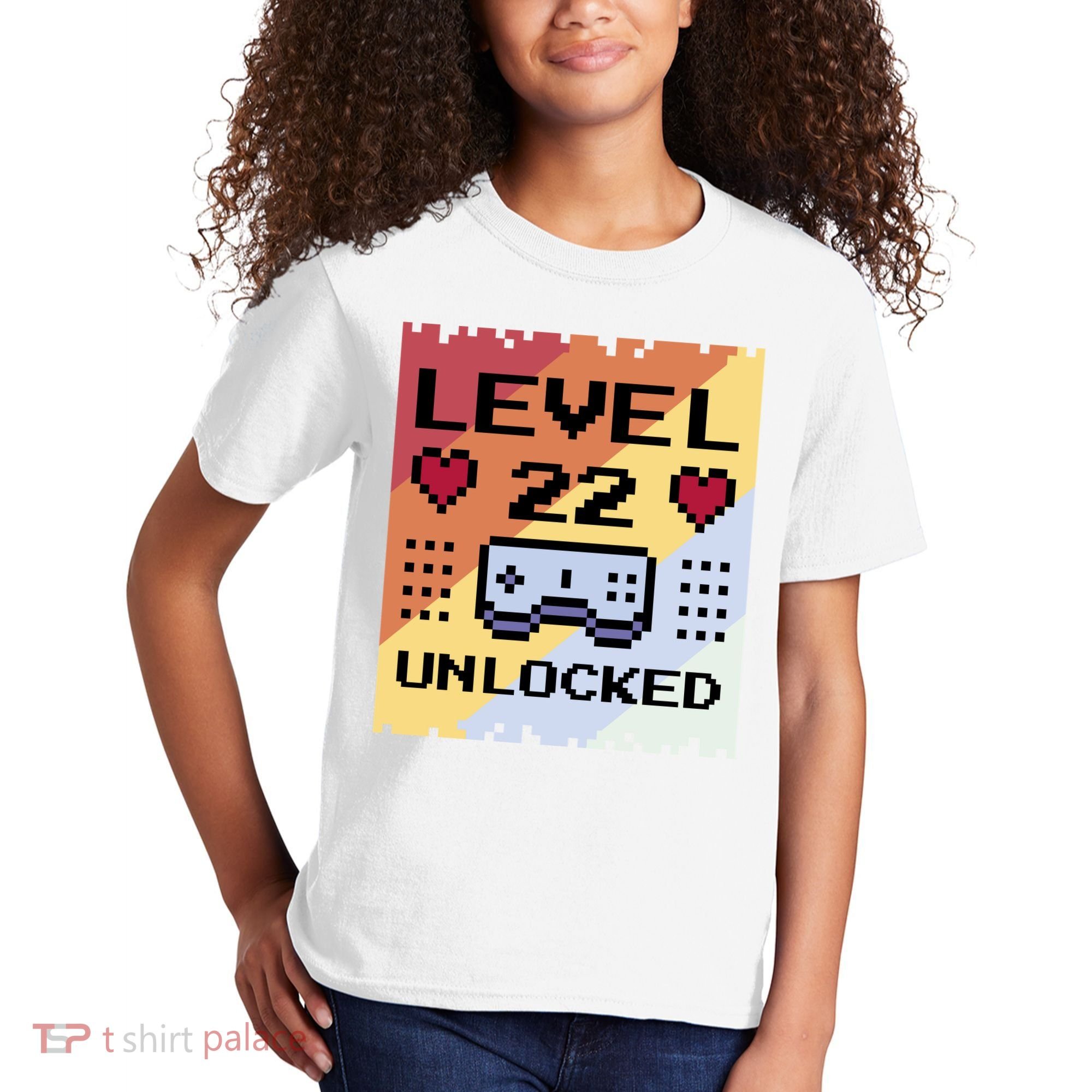 Level 22 Unlocked Birthday Kids T-Shirt