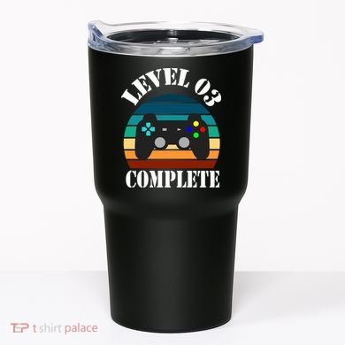 Level 3 Complete Retro Vintage/ 3rd Anniversary Gift/ 3rd Birthday Gift Level3 Tumbler