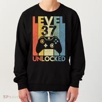 Level 37 Unlocked Awesome Video Game 37 Birthday Gift Women's Sweatshirt thumb 0