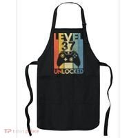 Level 37 Unlocked Awesome Video Game 37 Birthday Gift Apron thumb 0