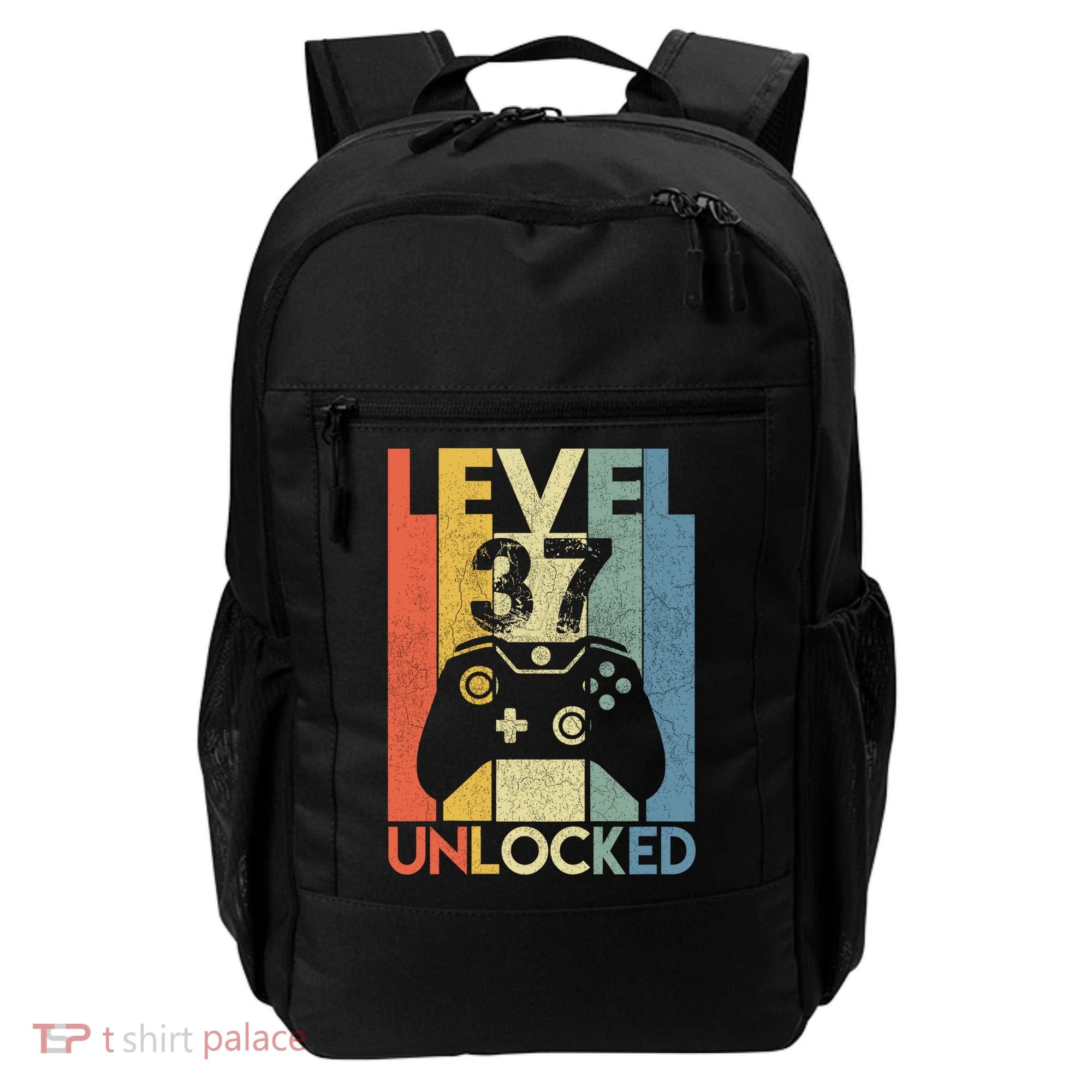 Level 37 Unlocked Awesome Video Game 37 Birthday Gift Backpack