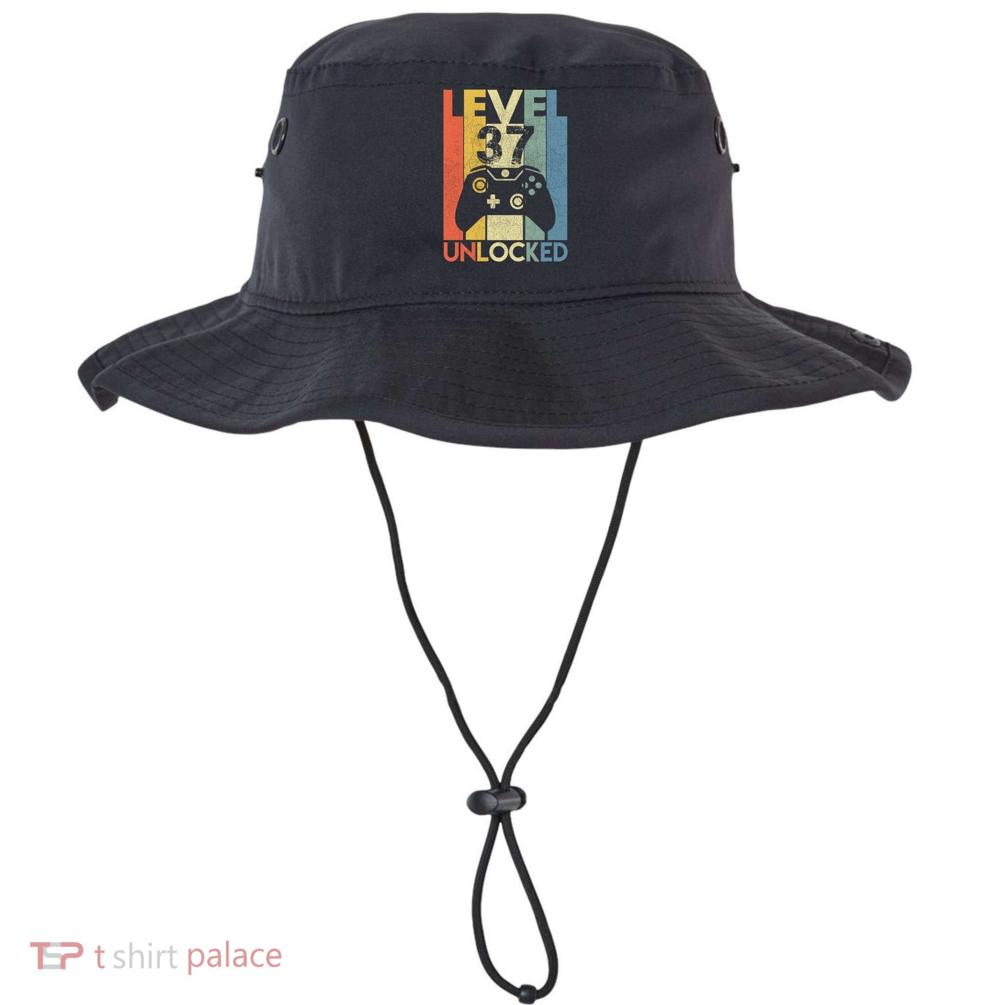 Level 37 Unlocked Awesome Video Game 37 Birthday Gift Bucket Hat