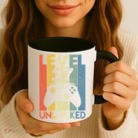 Level 37 Unlocked Awesome Video Game 37 Birthday Gift Coffee Mug thumb 3