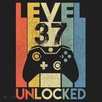 Level 37 Unlocked Awesome Video Game 37 Birthday Gift Beanie thumb 2