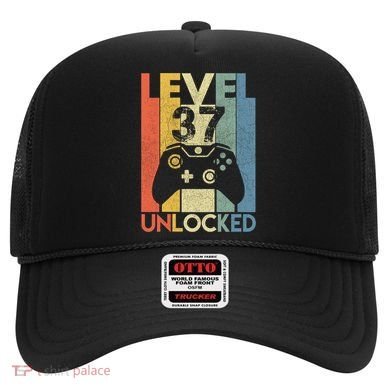 Level 37 Unlocked Awesome Video Game 37 Birthday Gift Hat