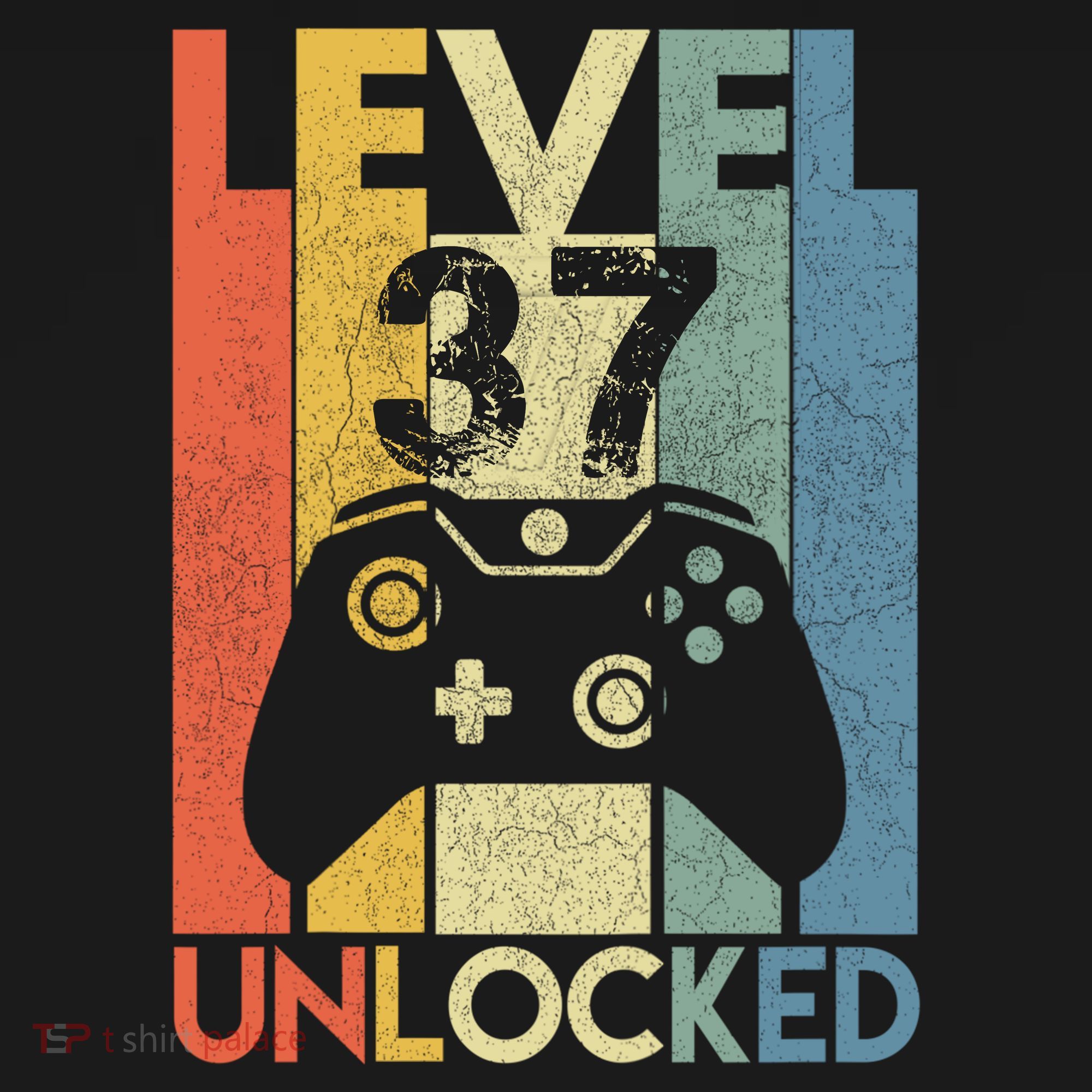 Level 37 Unlocked Awesome Video Game 37 Birthday Gift Women's T-Shirt