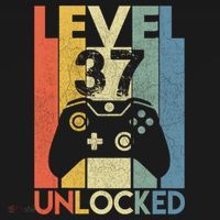 Level 37 Unlocked Awesome Video Game 37 Birthday Gift Kids Sweatshirt thumb 2