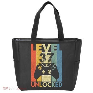 Level 37 Unlocked Awesome Video Game 37 Birthday Gift Tote Bag