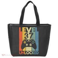 Level 37 Unlocked Awesome Video Game 37 Birthday Gift Tote Bag thumb 0