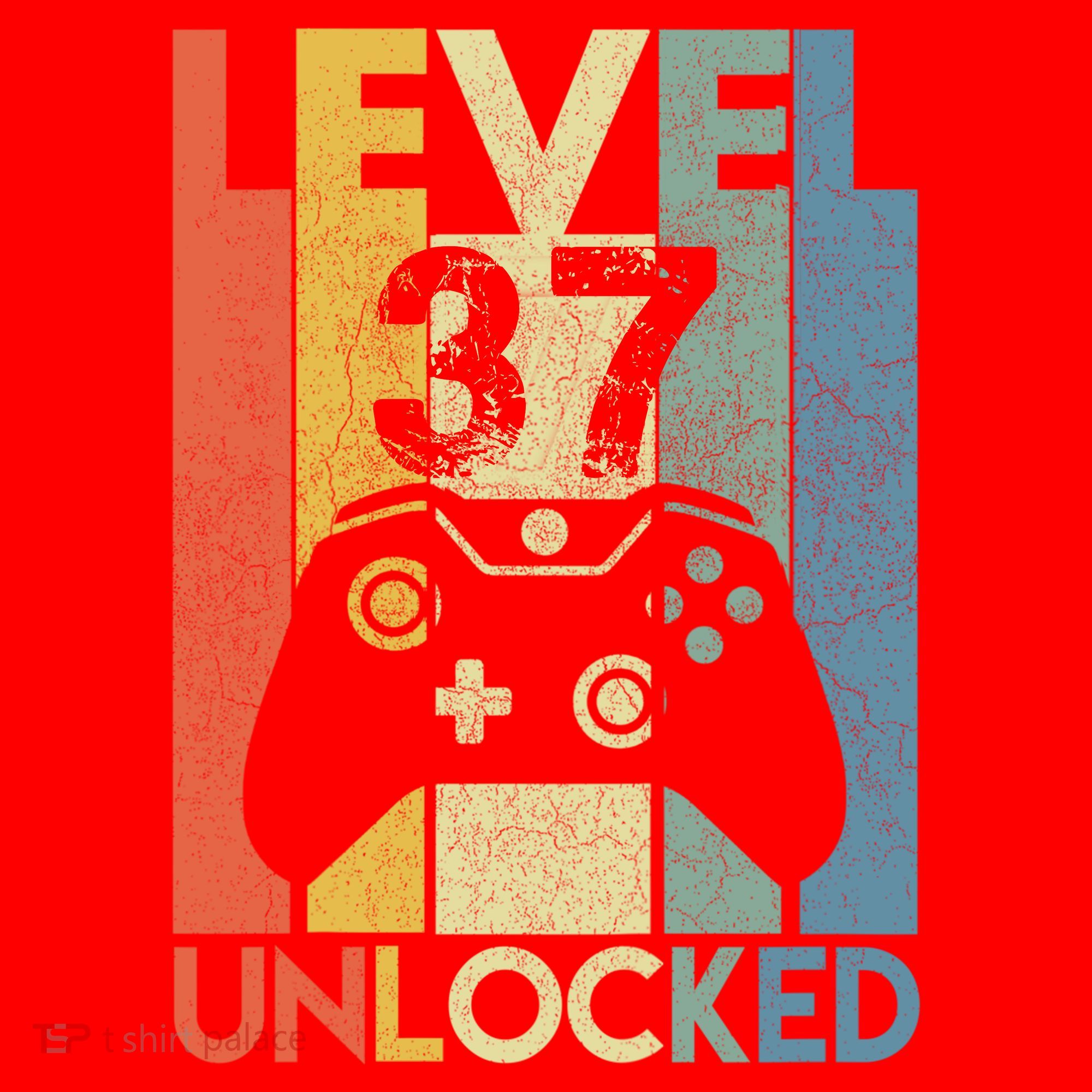 Level 37 Unlocked Awesome Video Game 37 Birthday Gift Santa Hat