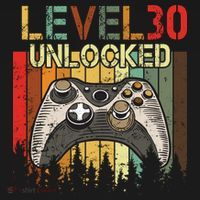 Level 30 Unlocked Video Game 30th Birthday Ornament thumb 1