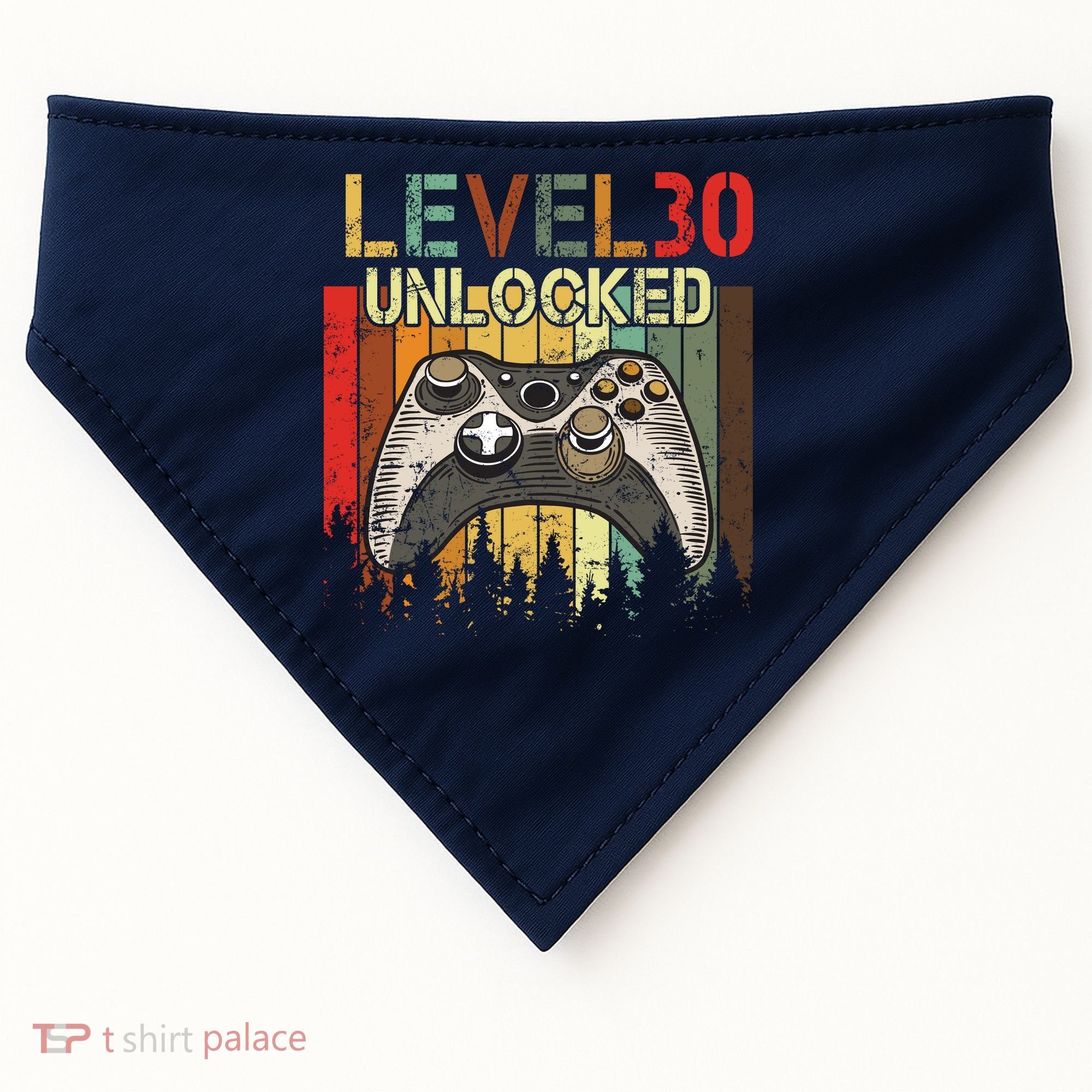 Level 30 Unlocked Video Game 30th Birthday USA-Made Doggie Bandana