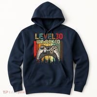 Level 30 Unlocked Video Game 30th Birthday Hoodie thumb 0