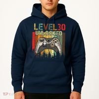 Level 30 Unlocked Video Game 30th Birthday Hoodie thumb 2