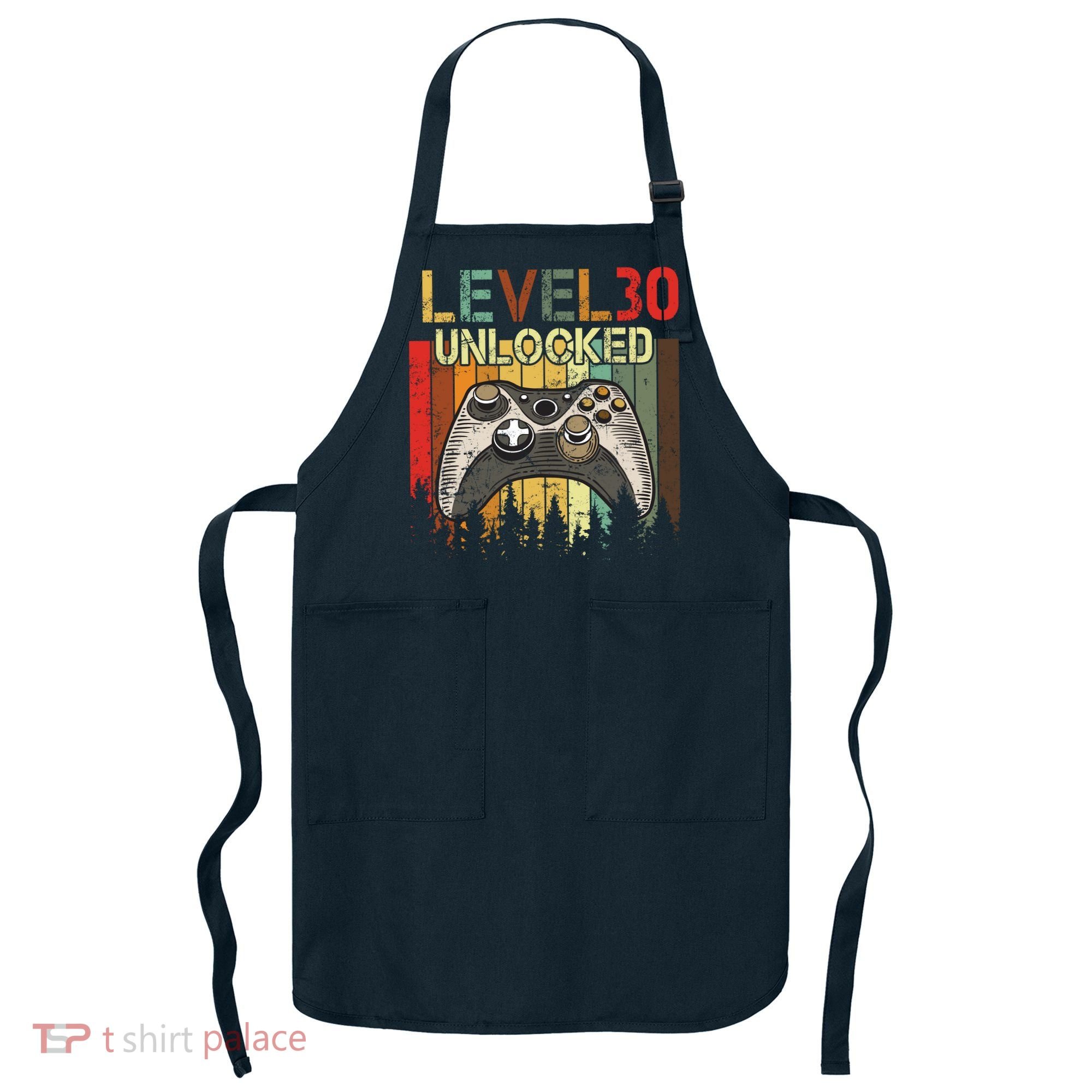 Level 30 Unlocked Video Game 30th Birthday Apron
