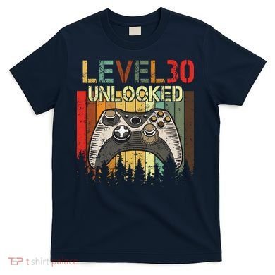 Level 30 Unlocked Video Game 30th Birthday T-Shirt