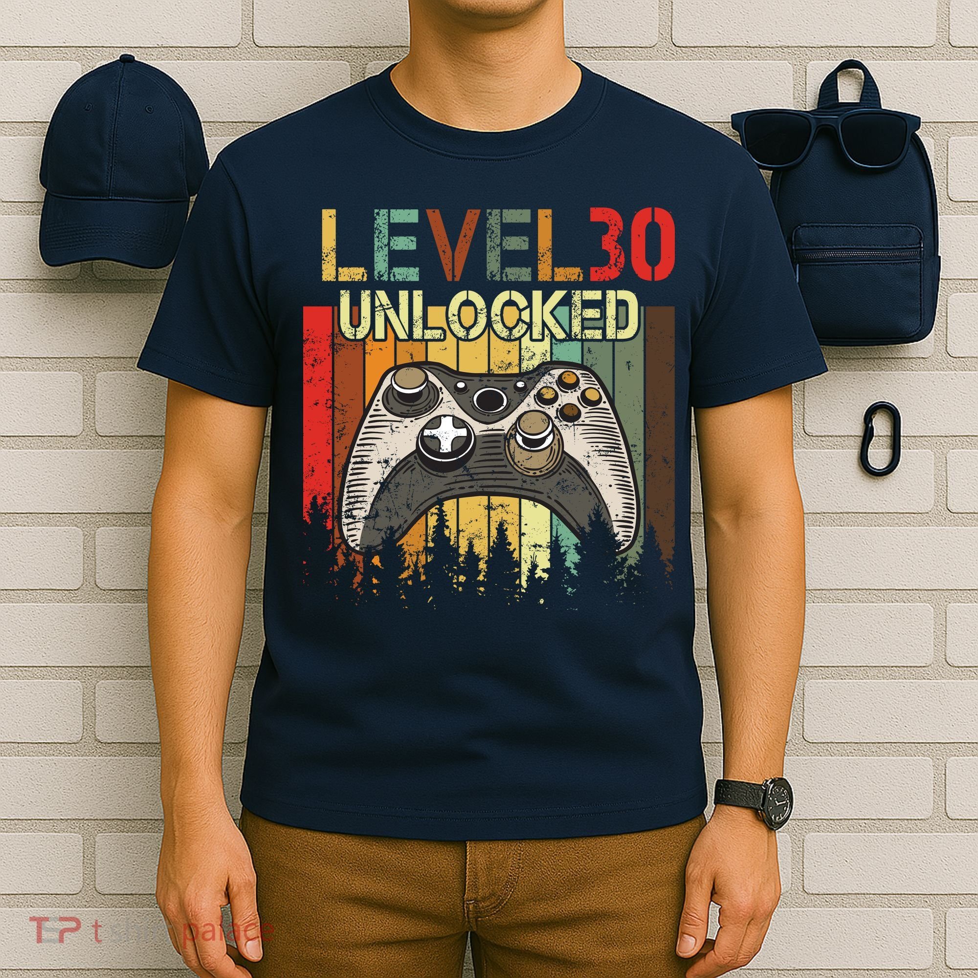 Level 30 Unlocked Video Game 30th Birthday T-Shirt
