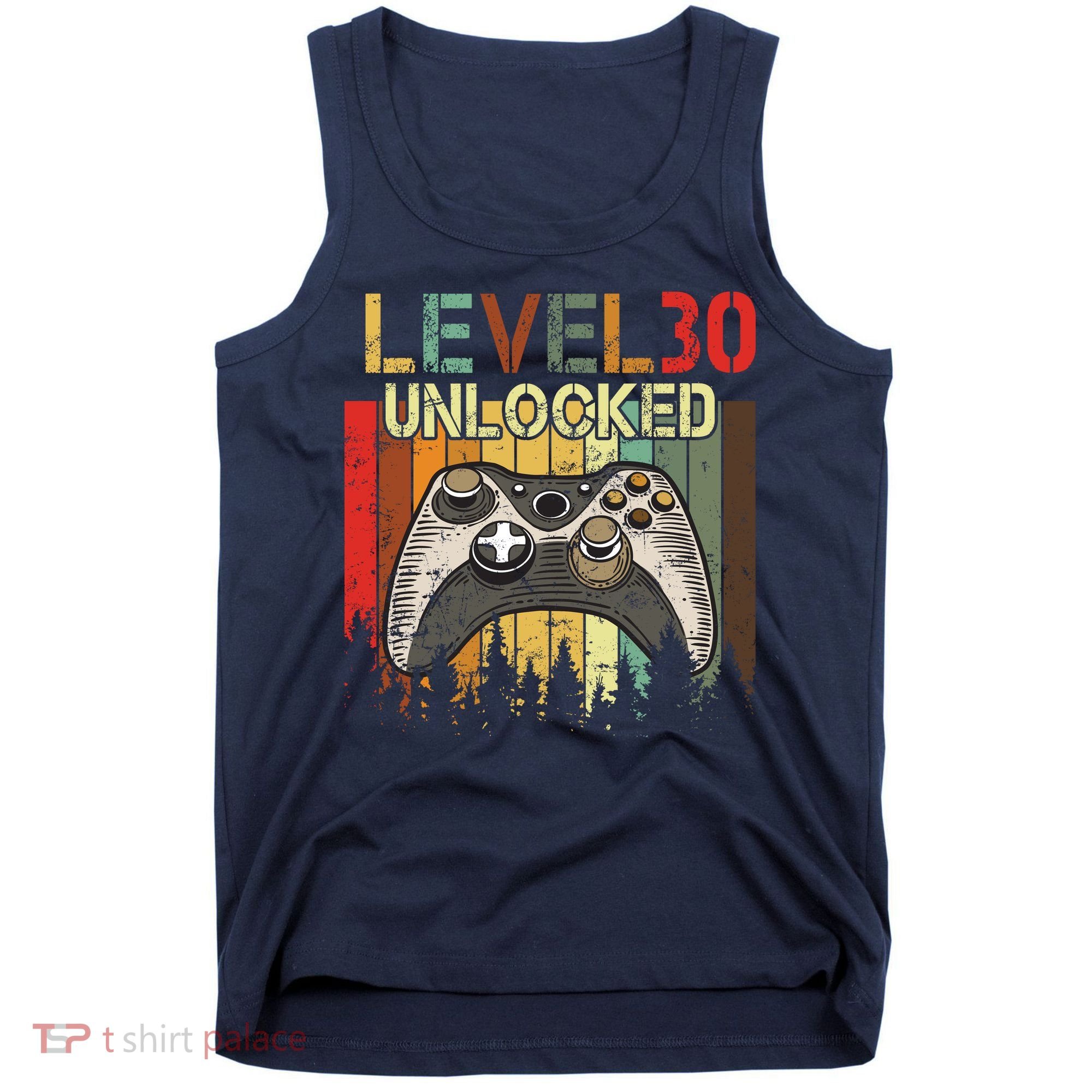 Level 30 Unlocked Video Game 30th Birthday Tank Top