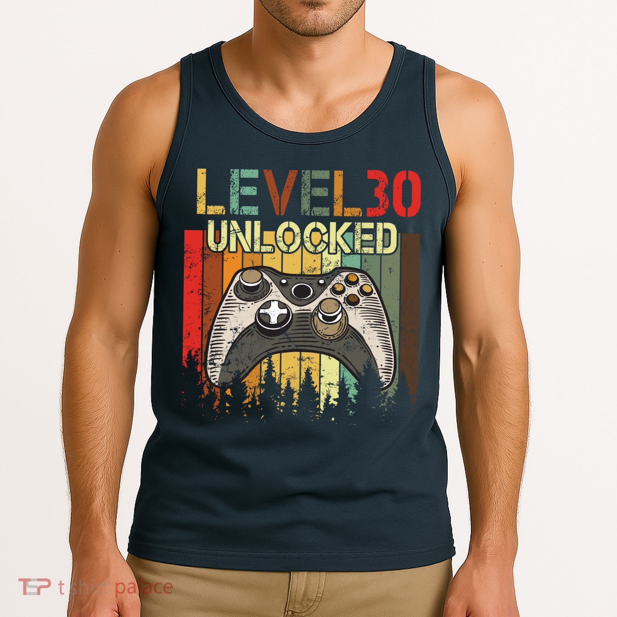 Level 30 Unlocked Video Game 30th Birthday Tank Top