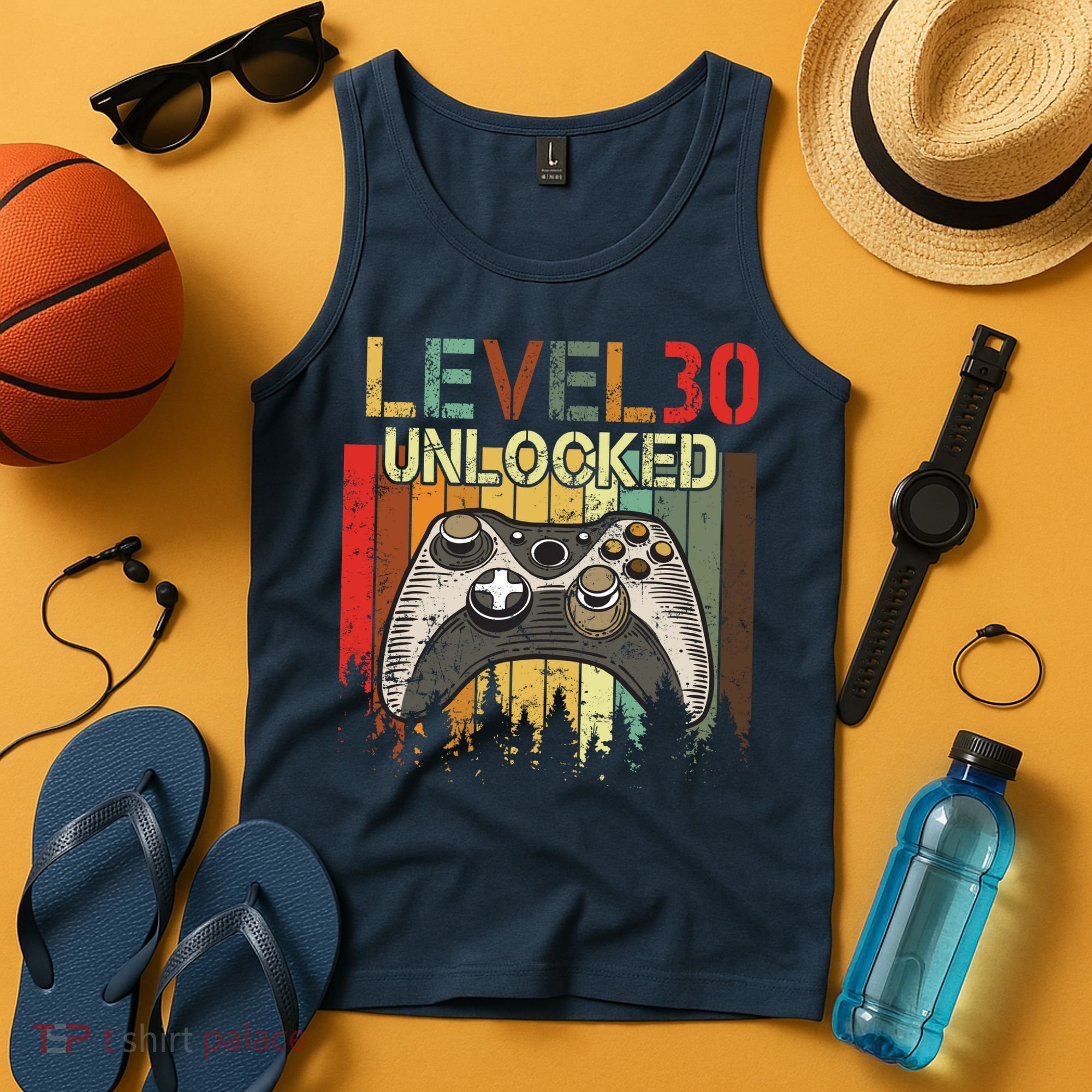 Level 30 Unlocked Video Game 30th Birthday Tank Top