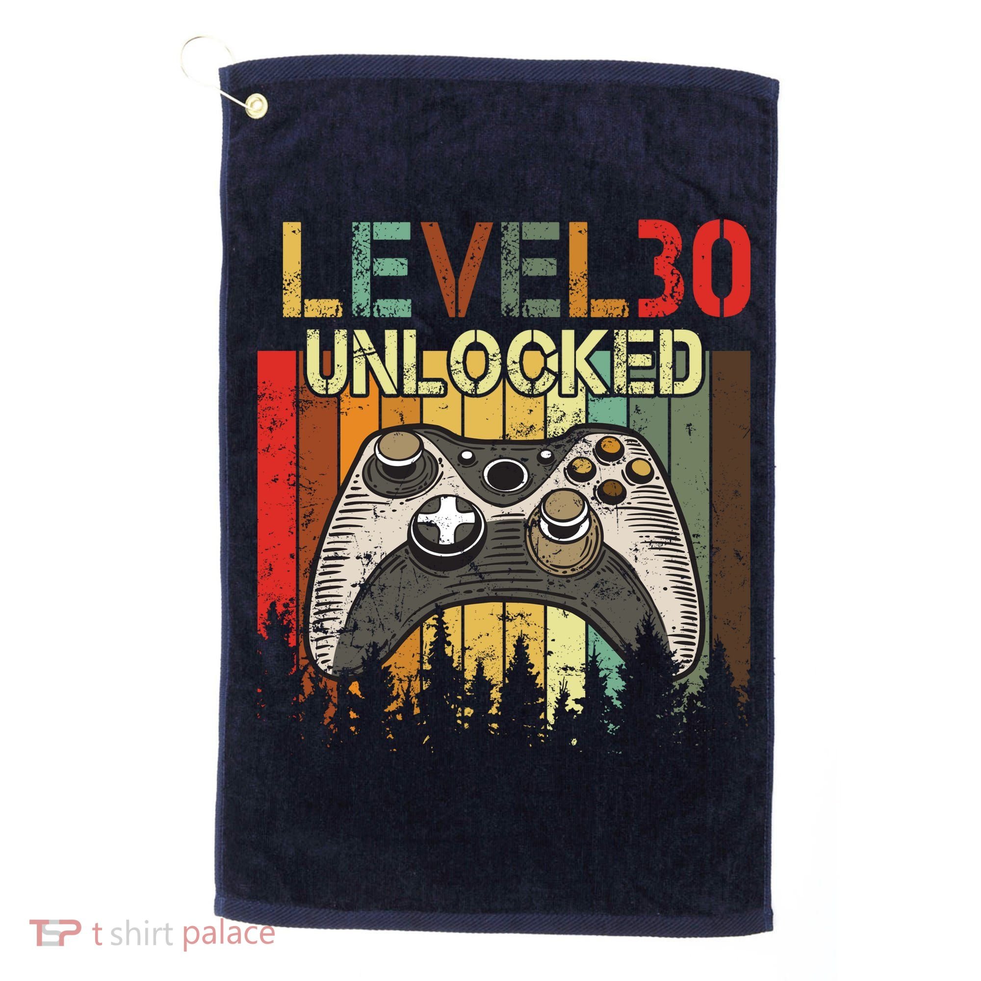 Level 30 Unlocked Video Game 30th Birthday Golf Towel