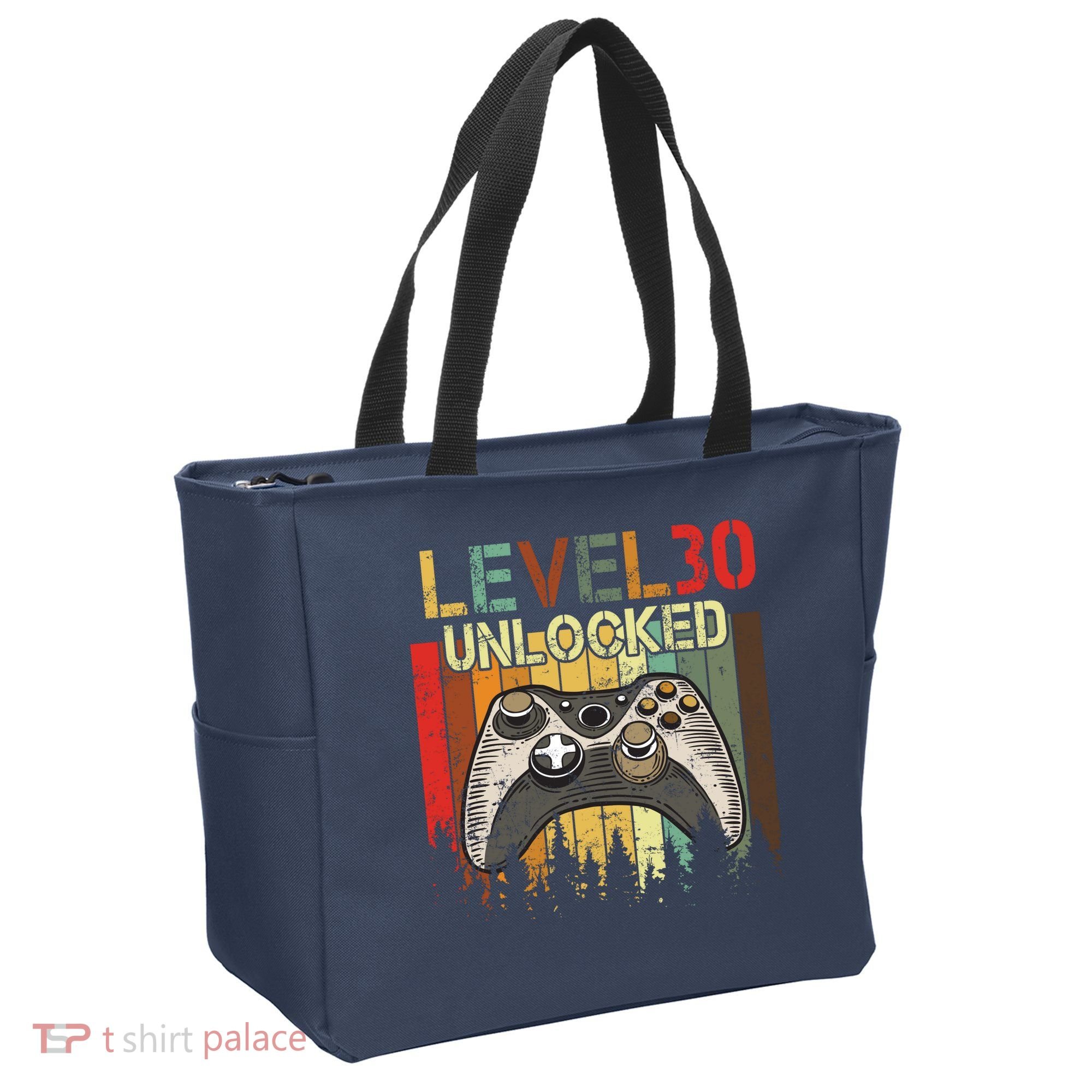 Level 30 Unlocked Video Game 30th Birthday Tote Bag