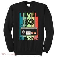 Level 30 Unlocked Video Gamer 30th Birthday Gifts Sweatshirt thumb 0