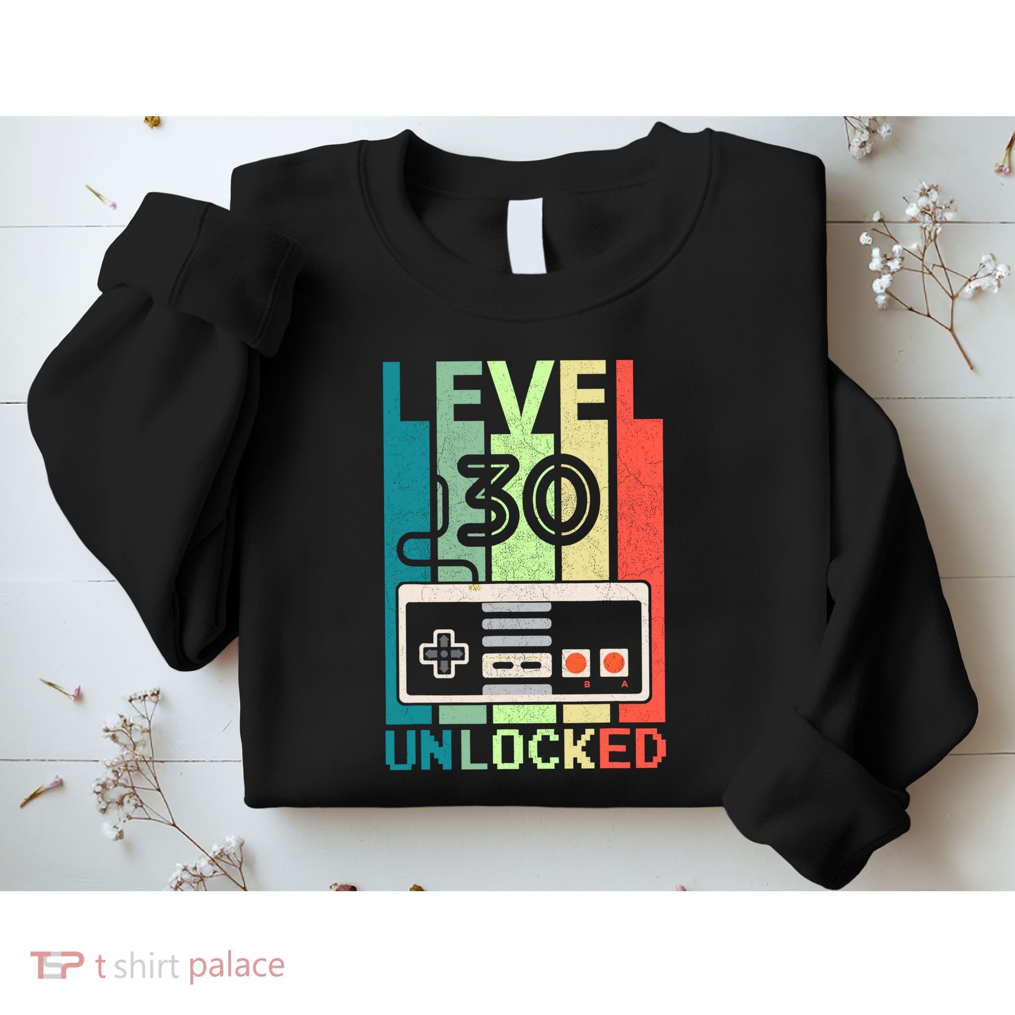 Level 30 Unlocked Video Gamer 30th Birthday Gifts Sweatshirt