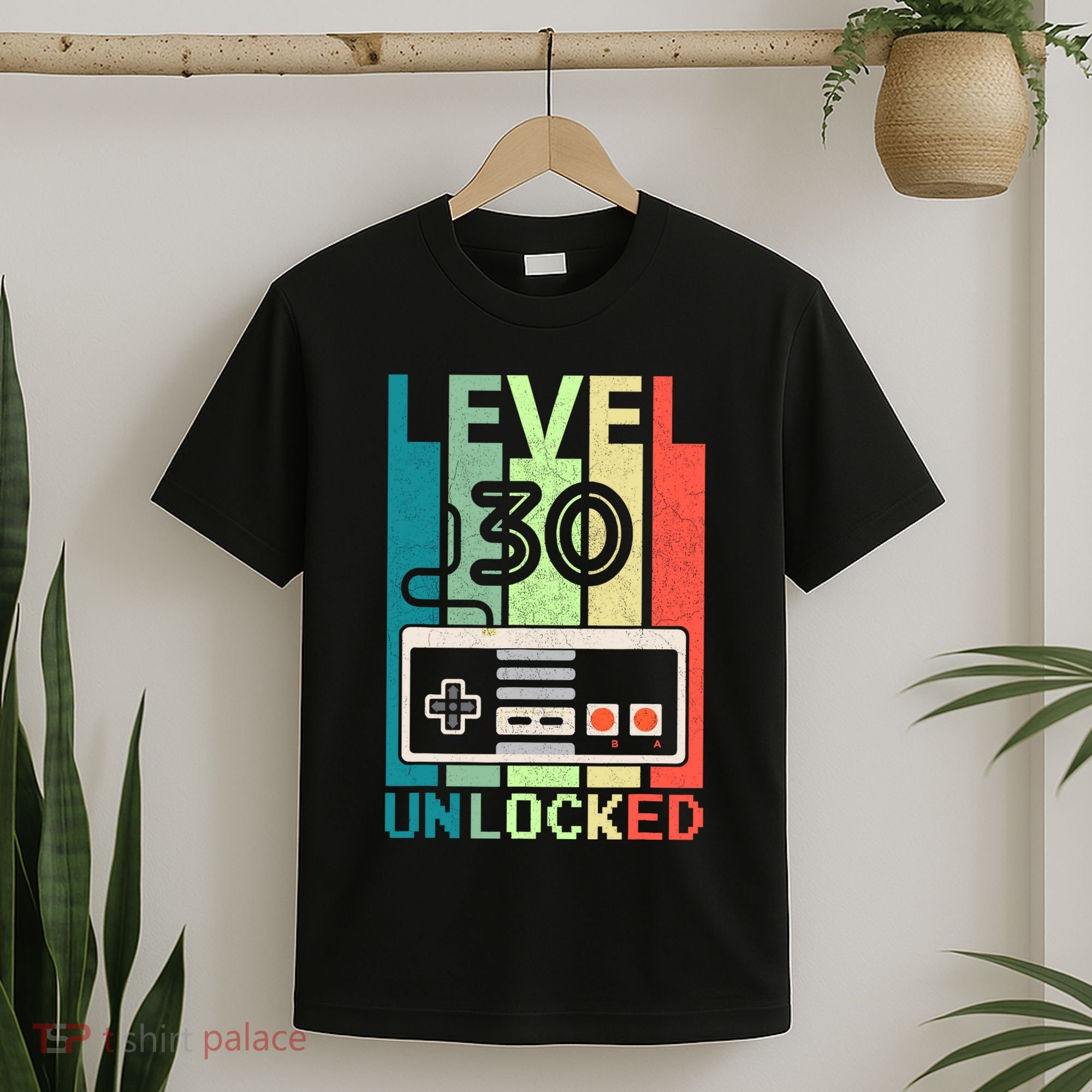 Level 30 Unlocked Video Gamer 30th Birthday Gifts T-Shirt