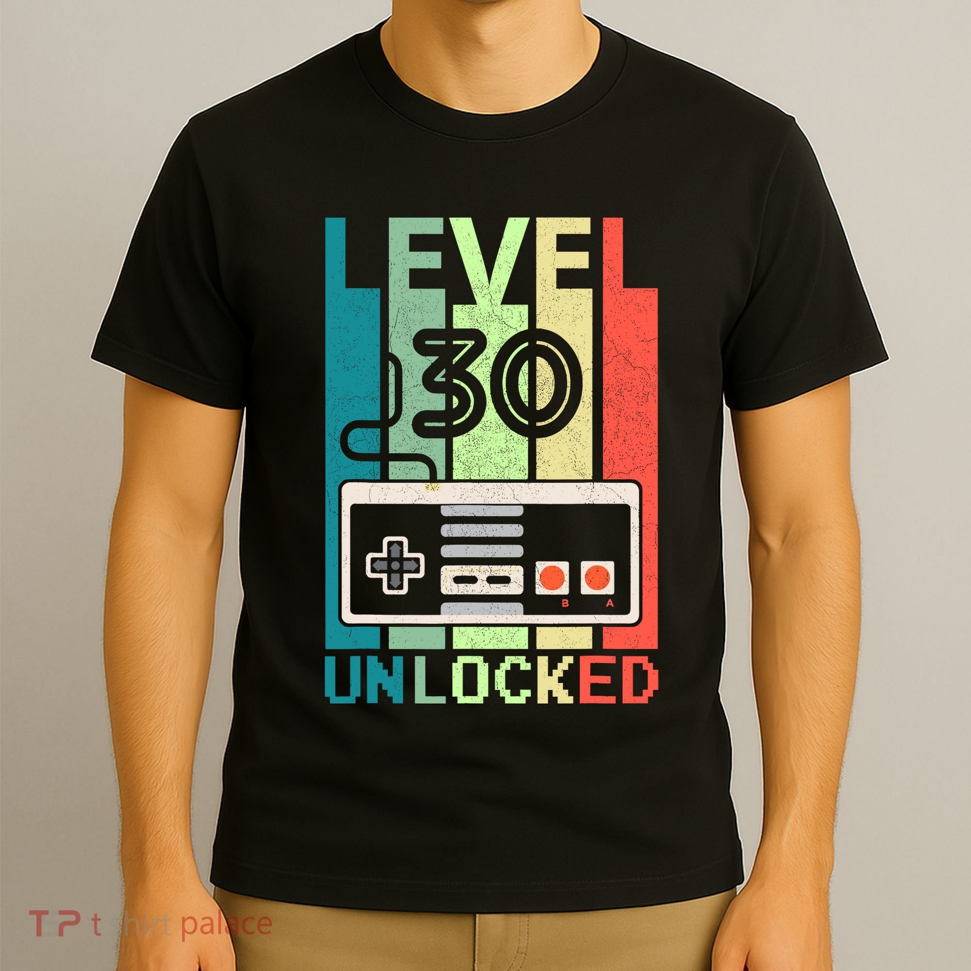 Level 30 Unlocked Video Gamer 30th Birthday Gifts T-Shirt