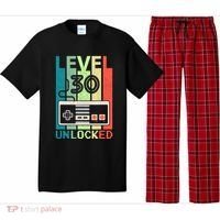 Level 30 Unlocked Video Gamer 30th Birthday Gifts Pajama Set thumb 0