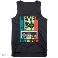 Level 30 Unlocked Video Gamer 30th Birthday Gifts Tank Top thumb 0