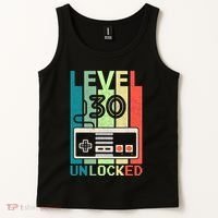 Level 30 Unlocked Video Gamer 30th Birthday Gifts Tank Top thumb 2