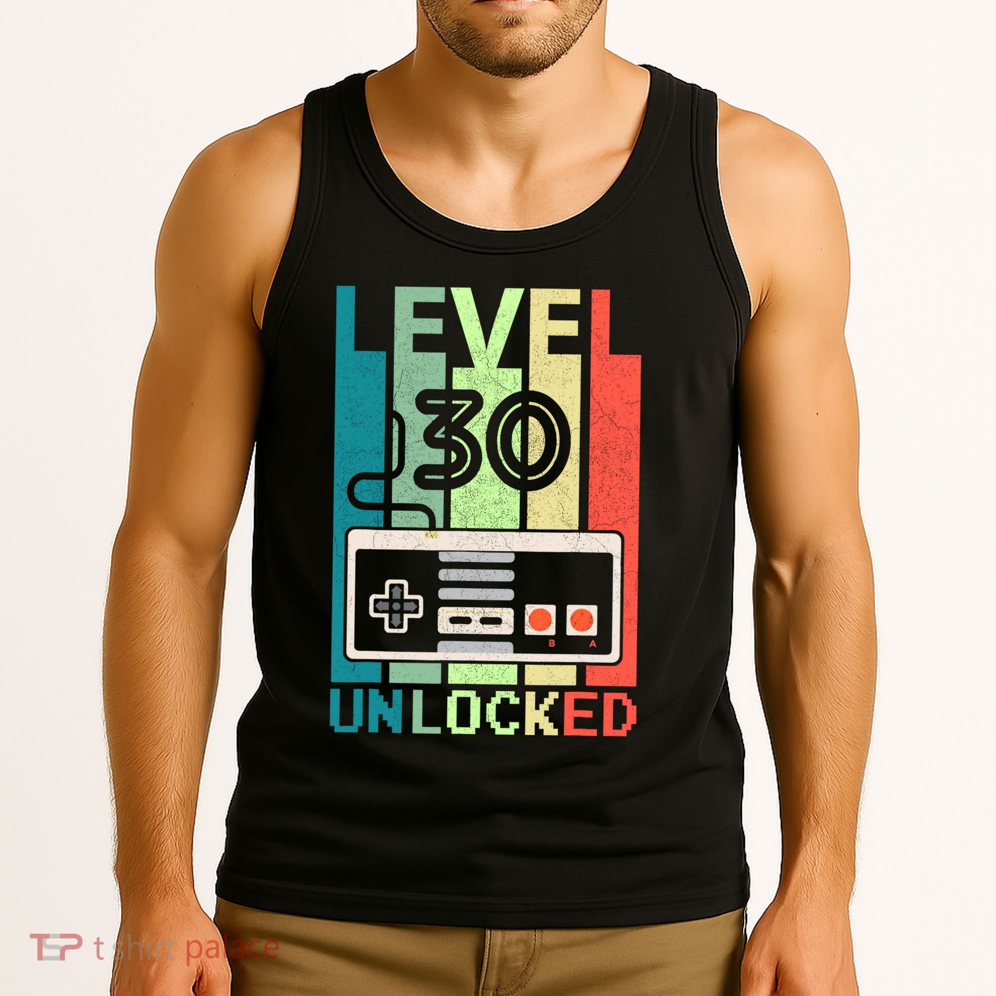 Level 30 Unlocked Video Gamer 30th Birthday Gifts Tank Top