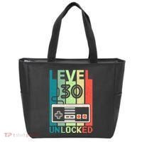 Level 30 Unlocked Video Gamer 30th Birthday Gifts Tote Bag thumb 0