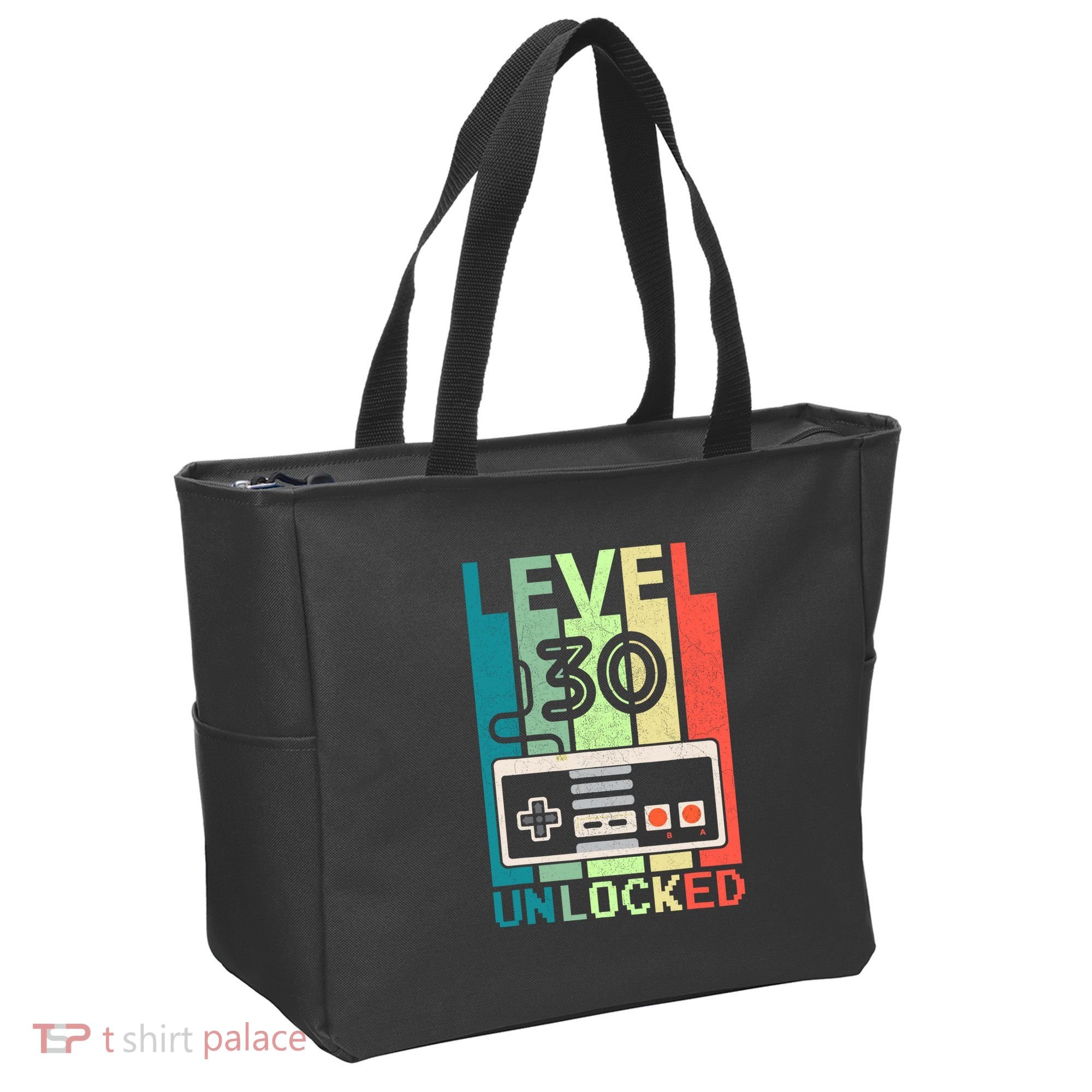 Level 30 Unlocked Video Gamer 30th Birthday Gifts Tote Bag
