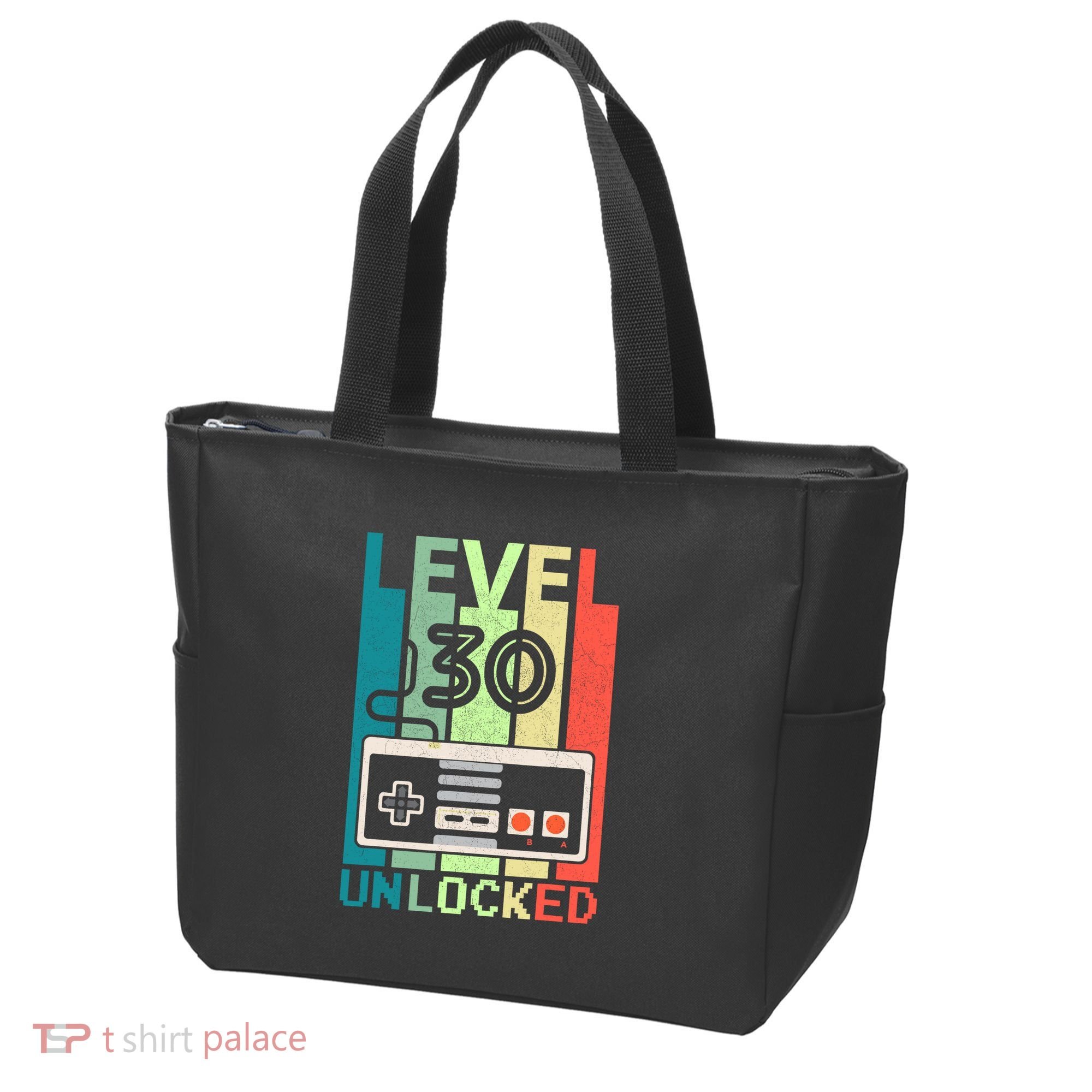 Level 30 Unlocked Video Gamer 30th Birthday Gifts Tote Bag