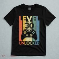 Level 30 Unlocked Funny Video Gamer 30th Birthday Gift T-Shirt thumb 5