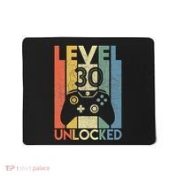 Level 30 Unlocked Funny Video Gamer 30th Birthday Gift Mousepad thumb 0