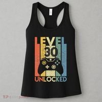 Level 30 Unlocked Funny Video Gamer 30th Birthday Gift Women's Tank Top thumb 3