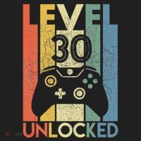 Level 30 Unlocked Funny Video Gamer 30th Birthday Gift Hat thumb 2