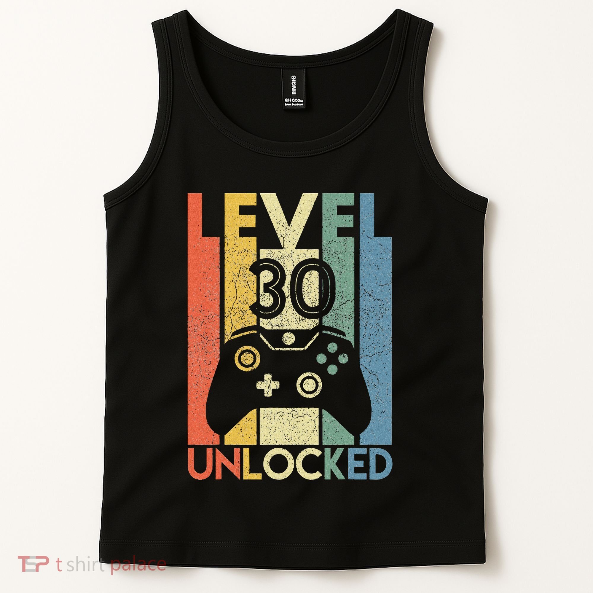 Level 30 Unlocked Funny Video Gamer 30th Birthday Gift Tank Top
