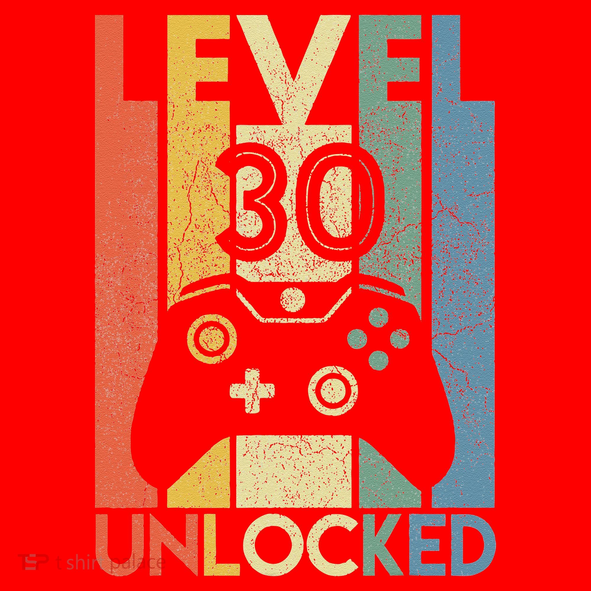 Level 30 Unlocked Funny Video Gamer 30th Birthday Gift Santa Hat
