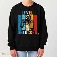 Level 30 Unlocked Video Gamer 30 Year Old 30th Birthday Gift Women's Sweatshirt thumb 0