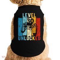 Level 30 Unlocked Video Gamer 30 Year Old 30th Birthday Gift Doggie Tank thumb 0