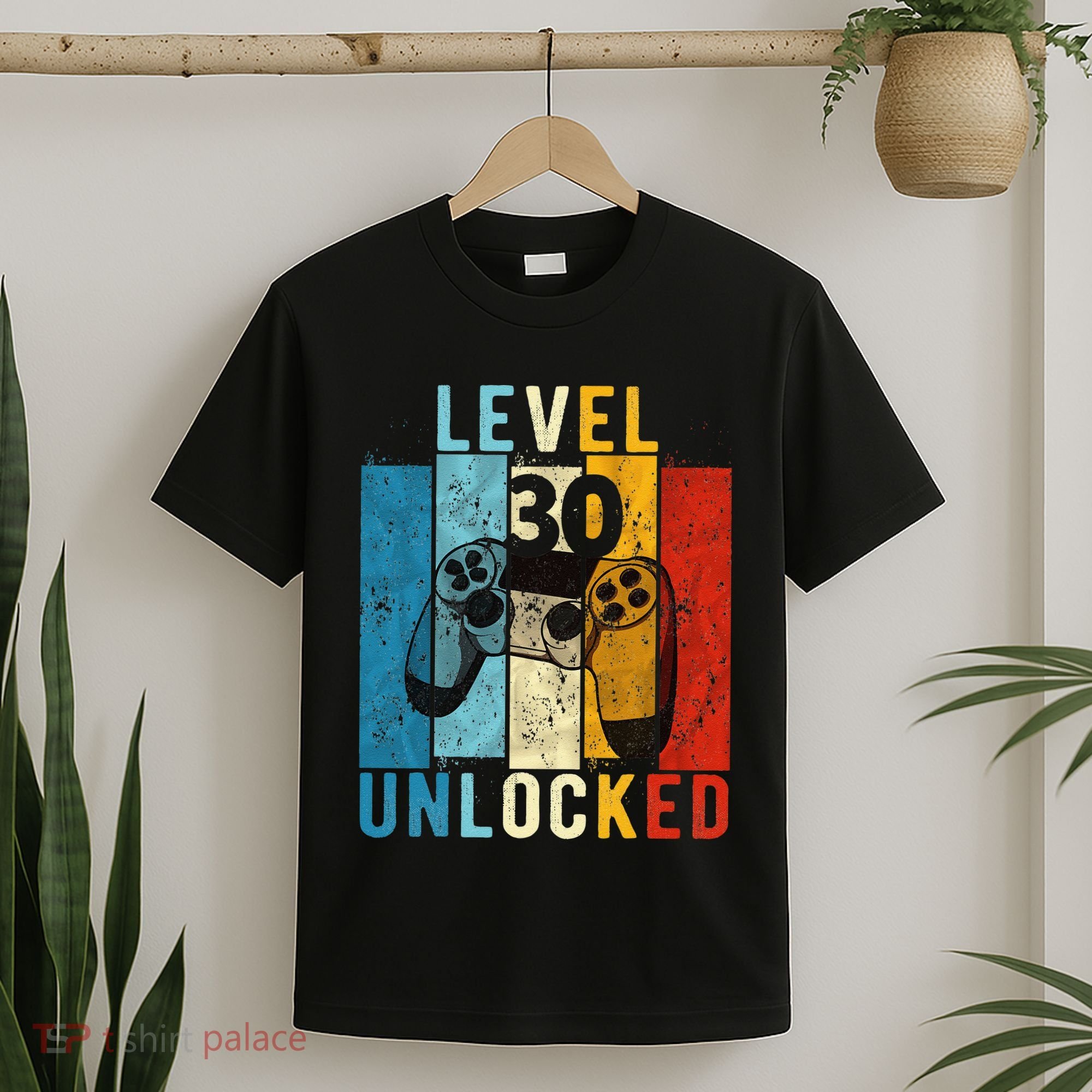 Level 30 Unlocked Video Gamer 30 Year Old 30th Birthday Gift T-Shirt