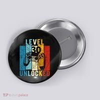 Level 30 Unlocked Video Gamer 30 Year Old 30th Birthday Gift Button thumb 0