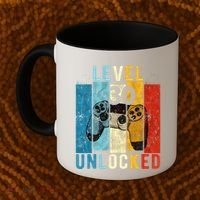 Level 30 Unlocked Video Gamer 30 Year Old 30th Birthday Gift Coffee Mug thumb 2